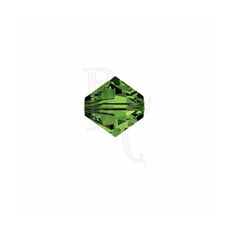 Bicono swarovski 5328 4 MM Green Tourmaline