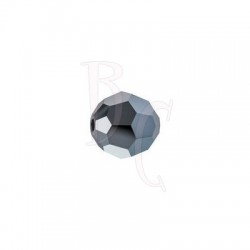 Round swarovski 5000 8 mm Jet Hematite